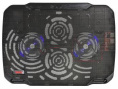 Подставка для ноутбука Buro BU-LCP156-B208, 15.6", 355х260х21 мм, 2хUSB, вентиляторы 2 х 80 мм, 560г, черный