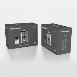 Кофемашина автоматическая Redmond CM707, 19Бар, с автоматическим капучинатором, серый
