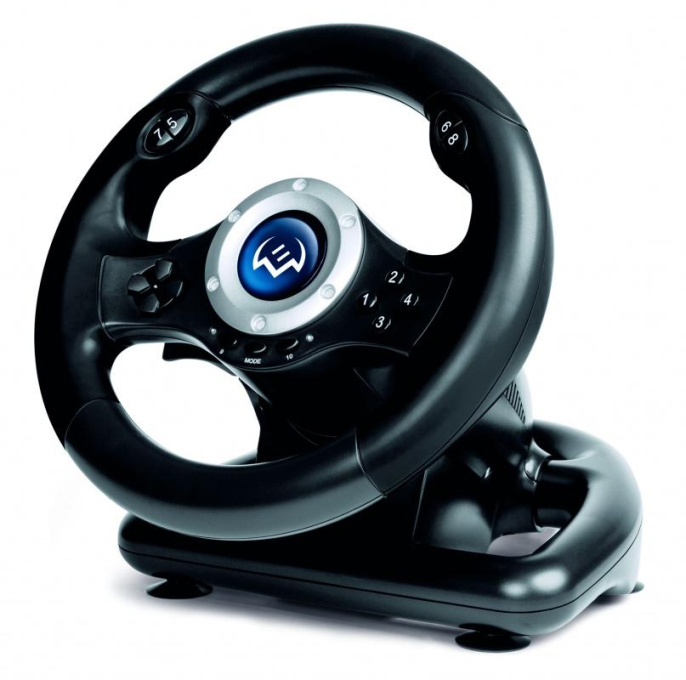 Руль Sven GC-W500 10кноп. с педалями черный
