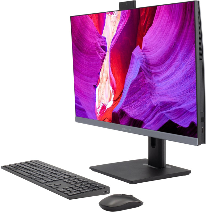 Моноблок Digma Pro Unity 27" Full HD i5 1235U (1.3) 16Gb SSD512Gb Iris Xe CR Windows 11 Pro GbitEth WiFi BT 90W клавиатура мышь Cam серый/черный 1920x1080