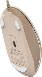 Мышь проводная A4TECH Fstyler FM26S, оптическая, USB, 1600dpi, бежевый и коричневый [fm26s usb (cafe latte)]