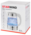 Чайник электрический StarWind SKG2011, 1.7л, стекло/металл/пластик