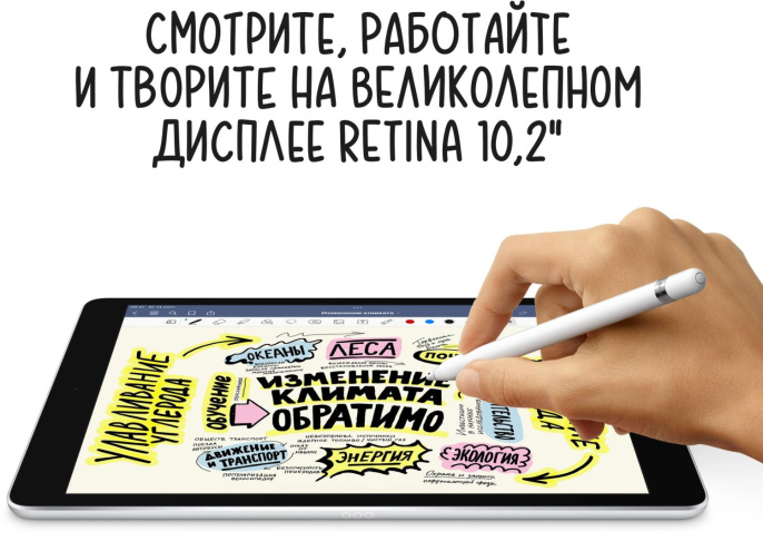 10.2" Планшет Apple iPad 2021 Wi-Fi + Cellular A2604 3/64 GB A13 Bionic 4G, 2160 x 1620, iOS, серый космос [mk473hn/a]