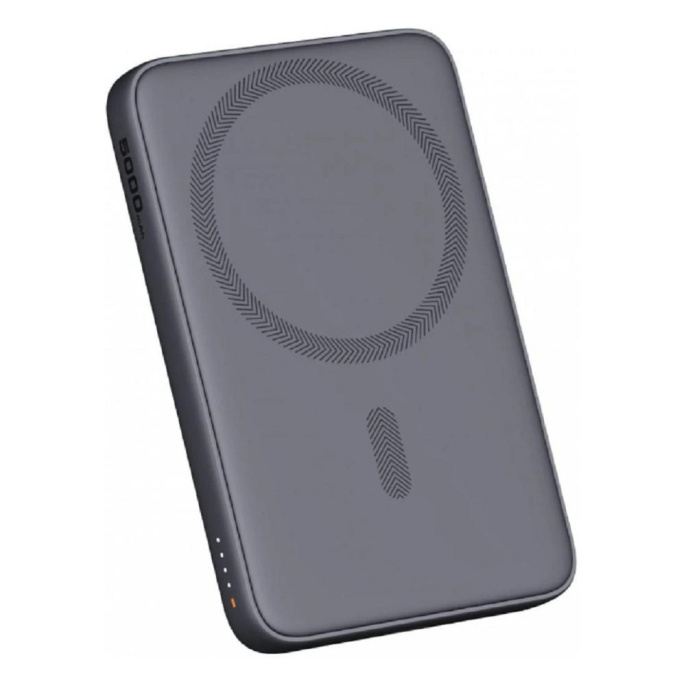 Внешний аккумулятор (Power Bank) AUKEY Magnetic PB-MS03,  5000мAч,  черный [apb-pb-ms03bk]