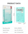 Калькулятор DELI Touch, EM01531, 12-разрядный, голубой