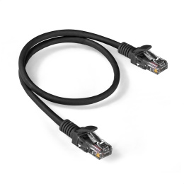 Патч-корд ExeGate UTP-RJ45-RJ45-5e-0,5M-BK, UTP, cat.5e, 0.5м, черный EX300504RUS