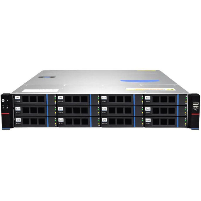 Серверный корпус Gooxi RMC2112-670-HSE-D 2U 12bay chassis ,Expander backplane rear 2*2.5"SAS/SATA 1300W 1+1 EU power cables rail kit 0.94.002.0116