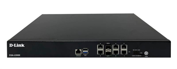 Маршрутизатор D-Link DSA-2208X/A1A, 6 LAN, 1xUSB, 2xSFP+, черный