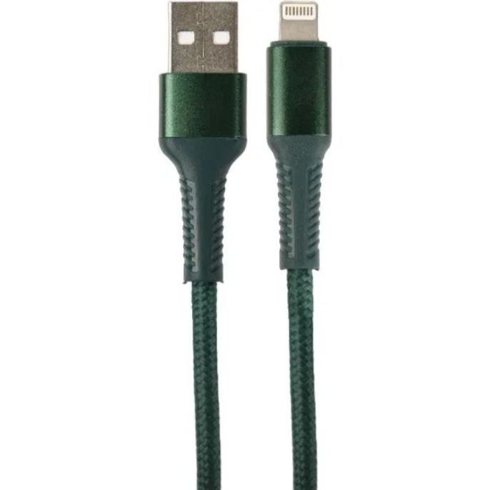 PERFEO Кабель USB A вилка - Lightning вилка, 30W, зеленый, длина 1 м., AVANGARD I4334