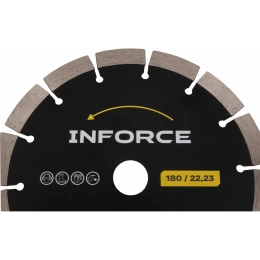 Диск алмазный отрезной по бетону 180x22,23 Inforce 11-01-5102