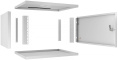 Cabeus WSC-05D-6U55/45m Шкаф телекоммуникационный настенный 19" 6U, серия LIGHT разборный, дверь металл, цвет серый