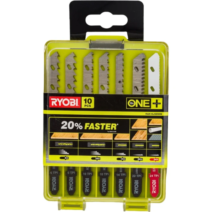 Набор пилочек для лобзика 10 шт Ryobi 5132002811