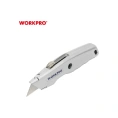 Строительный выдвижной нож WORKPRO алюминиевый WP213006