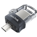 Флеш Диск Sandisk 16Gb Ultra Dual drive SDDD3-016G-G46 USB3.0 черный