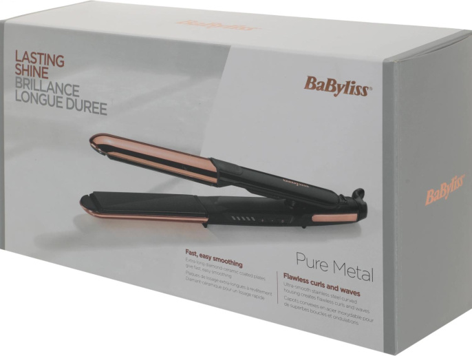 Выпрямитель для волос BABYLISS ST481E, черный и золотистый