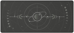 Коврик для мыши Дарк Проджект Zeno XL Черный (DP-MD-0034) (900х400х4 мм, для лазерных и оптических мышей, материал поверхности: ткань, рисунок: солнечная система)