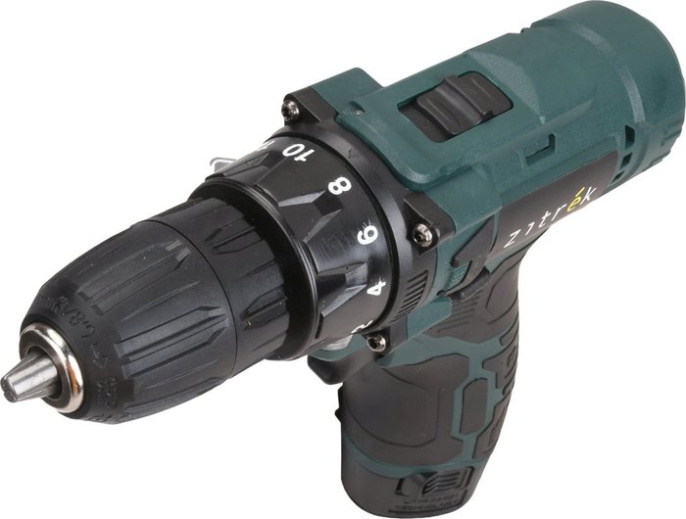 Дрель-шуруповерт аккумуляторная Zitrek Green 12V Plus, 12В, 2x1,5Ач 085-1014