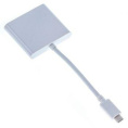 Адаптер Buro USB Type-C (m)/HDMI (f)/USB 3.0 A (f) 0.1м. белый (BHP RET TPC-HDM)