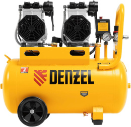 Компрессор поршневой Denzel DLS 2200/50 безмасляный 380л/мин 50л 2200Вт желтый