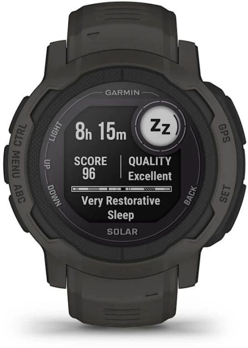 Смарт-часы Garmin Instinct 2 Solar, 45мм, 0.9", черный