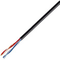 Rexant 01-0025 Кабель витая пара U/UTP, CAT 5e, PE, 2PR, 24AWG, OUTDOOR, SOLID, черный, 305м