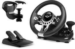Руль SVEN GC-W700 педали, вибро, скоба, лепестки, АКПП, D-pad, 12 кл, резин. вставки, PC/Xinput SV-017996