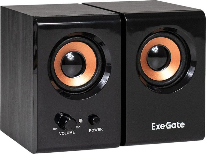 Акустическая система 2.0 ExeGate Maestro SPS-605 Активная, питание 220В, 2х3Вт, 30-18000Гц, цвет черный, дерево, Color Box EX294432RUS