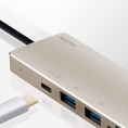Многопортовая док-станция ATEN UH3239-AT 1 разъём HDMI м-м на выноске 25,4 см, 1 разъём RJ-45 м–м на кабеле CAT 5e ATEN USB-C Multiport Mini Dock - PD60W