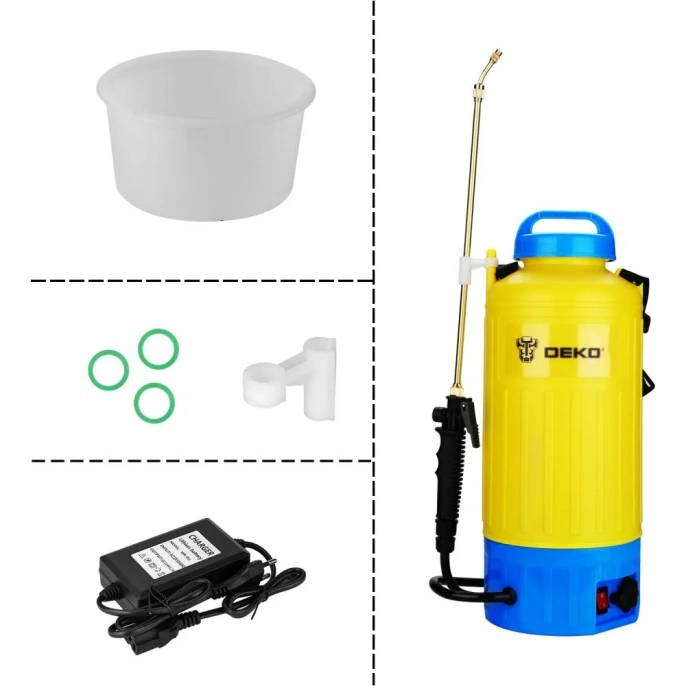 Садовый аккумуляторный опрыскиватель DEKO DKSP11 8 л 065-0950