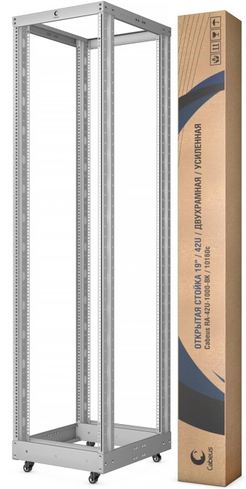 Открытая серверная стойка 19" 32U Cabeus RA-32U серая