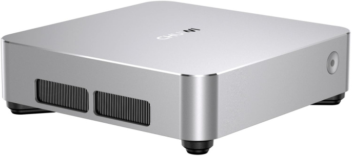 Мини ПК CHUWI AuBox AMD Ryzen 7 8745HS,  DDR5 16ГБ, 512ГБ SSD, AMD Radeon 780M,  Windows 11 Pro,  серебристый и черный