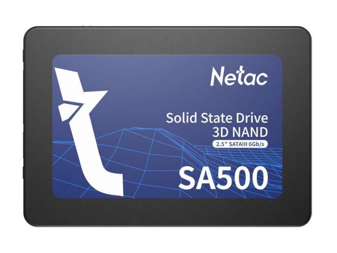 SSD накопитель NETAC SA500 NT01SA500-120-S3X 120ГБ, 2.5", SATA III, SATA