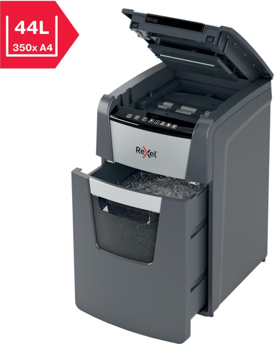 Уничтожитель бумаг Rexel Optimum AutoFeed 130X, с автоподачей, P-4, 4х28 мм, 130 лист. одновременно, 44л [2020130xeu]
