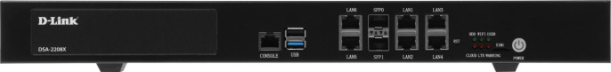 Маршрутизатор D-Link DSA-2208X/A1A, 6 LAN, 1xUSB, 2xSFP+, черный