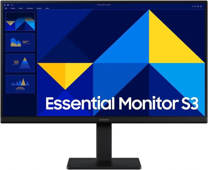 Монитор Samsung 22" Essential S3 S22D300GAMXUE черный IPS LED 16:9 HDMI матовая 250cd 178гр/178гр 1920x1080 100Hz VGA FHD 2.2кг