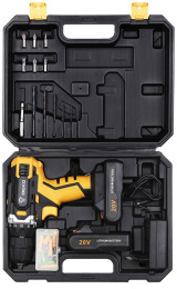 Дрель-шуруповерт Deko DKCD20FU-Li аккум. патрон:быстрозажимной кейс в комплекте 063-4103