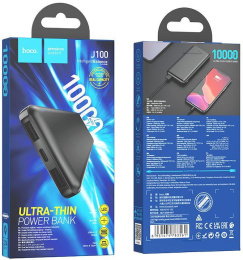 Внешний аккумулятор (Power Bank) Hoco J100 High-ranking,  10000мAч,  черный