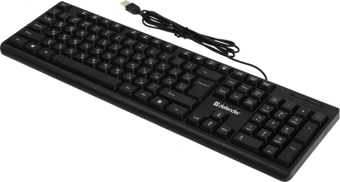 Клавиатура Defender Daily HB-162, USB, мембранная, черный [45162]