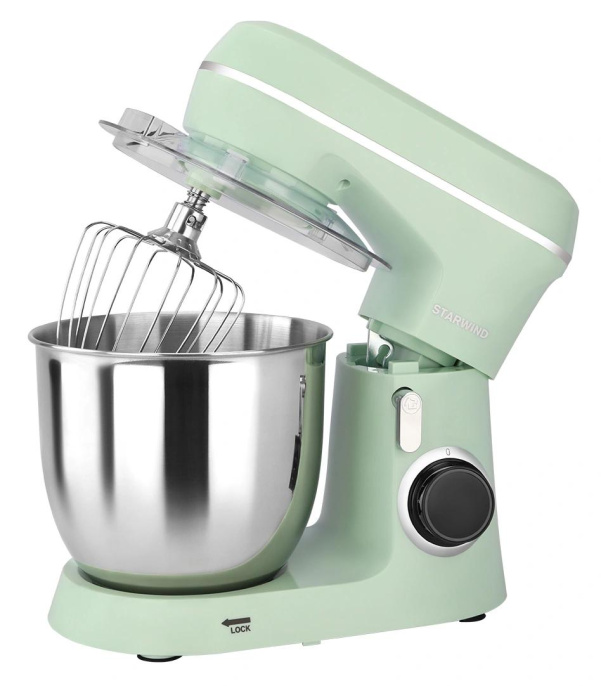 Миксер планетарный StarWind SPM6161, 1300Вт, мятный