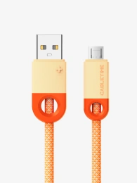 Кабель CABLETIME CAP4C (CT-AMMBM-POR0.25) 0.25 м, апельсин, USB 2,0 a для Micro B -зарядного устройства