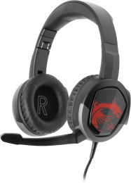 Наушники с микрофоном MSI Immerse GH30 черный 1.5м накладные оголовье S37-2101010-SV1