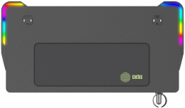 Стол игровой Cactus CS-GTZ-BK-RGB столешница ДСП черный каркас черный 127x63.5x76см