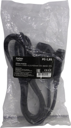 Кабель питания ExeGate Special PC-1.8S-Schuko(У)->C13/3x0.5 (Евровилка угловая Schuko->C13, 3*0.5mm2, CCA, черный, 1.8м) ES280999RUS