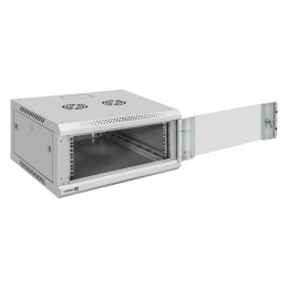 Шкаф телекоммуникационный 19" настенный 4U ExeGate EC-WM-4U.600.G.GREY 19”, 4U, 600x600x280mm ШхГхВ , передняя дверь закаленное стекло, съемные боковые панели, пыле- и влагозащита IP23, светло-серый RAL 7035 EX300263RUS