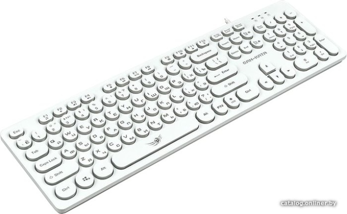 Dialog Gan-Kata Клавиатура KGK-16U WHITE - игровая с RGB-подсветкой, USB, белая