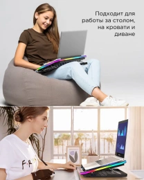 Подставка для ноутбука с активным охлаждением EVOLUTION LCS-01 RGB