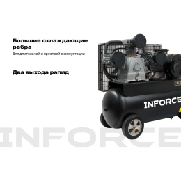 Ременной компрессор Inforce (100 л; 10 бар; 950 л/мин) IBCW-100L-3P/950