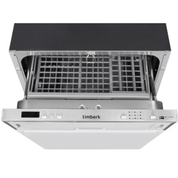 Посудомоечная машина Timberk Set&Dry T-DW45BI103, узкая, напольная, 59.4см, загрузка 11 комплектов, серебристая