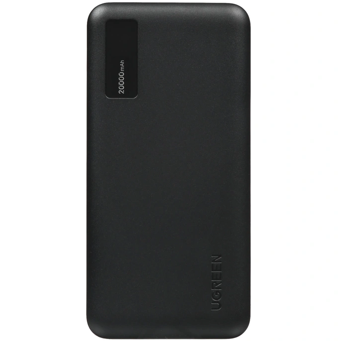 Внешний аккумулятор UGREEN PB312 95424B 20W Two-way USB-A&USB-C Fast Charging 20000mAh Power Bank CCC. Цвет: черный
