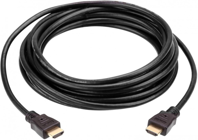 Кабель Aten 2L-7D05H HDMI 5м Черный для компьютера, для av-аппаратуры, функции: передача видео, передача аудио, HDMI 1.4b, 30AWG, материал: ПВХ